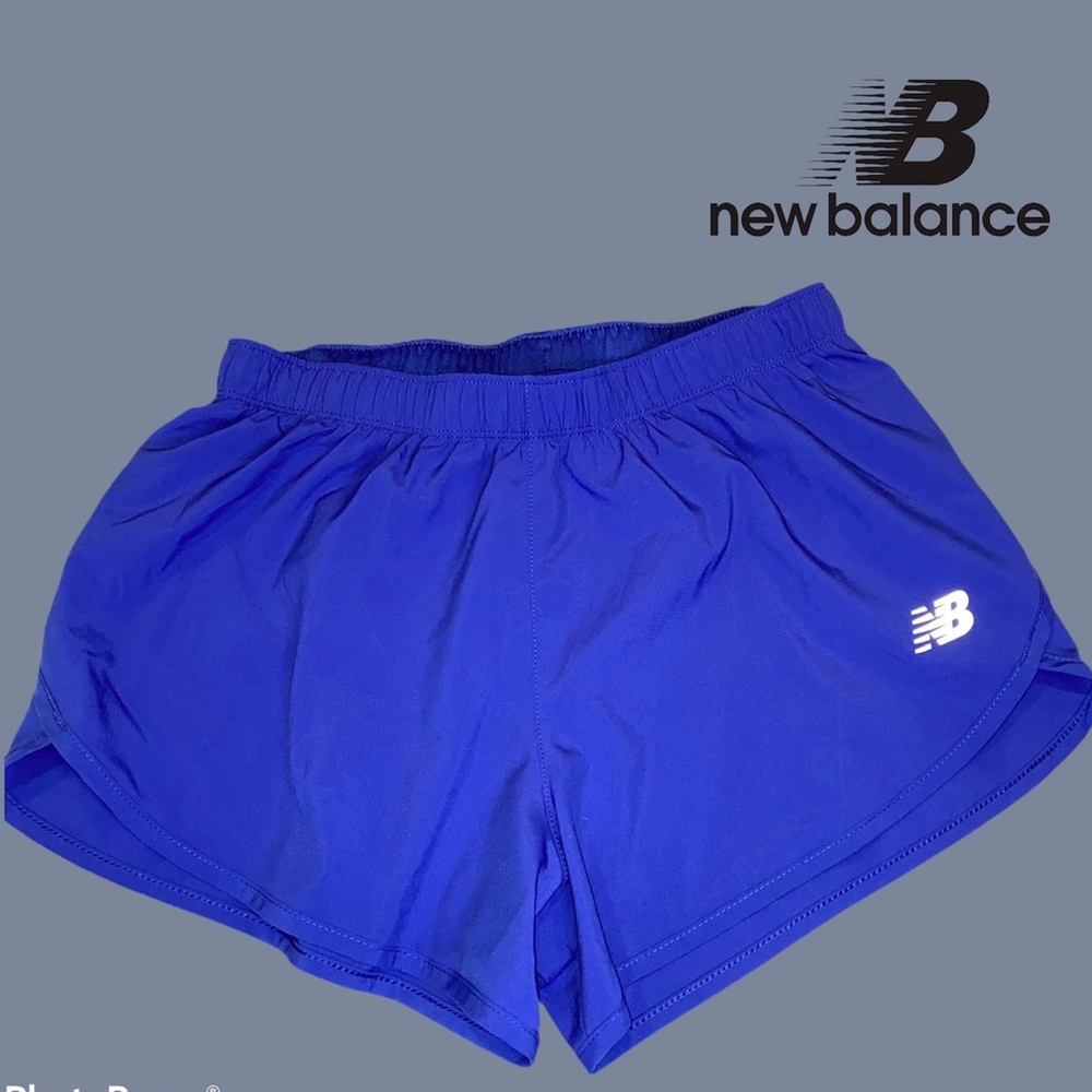 New balance blue drifit shorts small